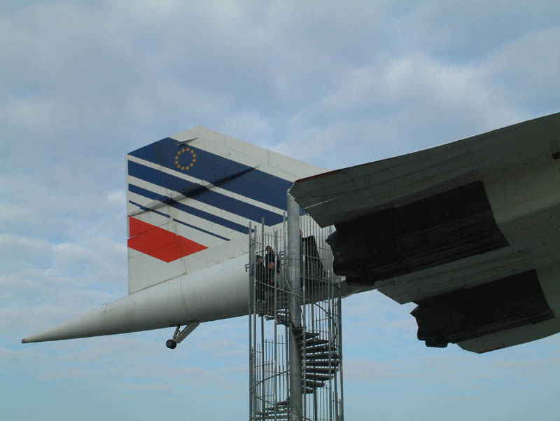 Heckflosse der Air France Concorde F-BVFB