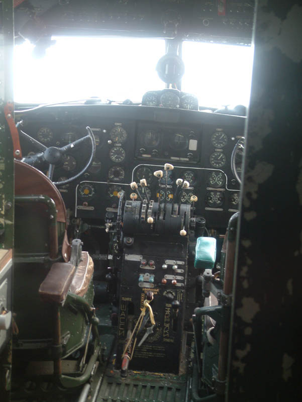 Cockpit in an Ilyushin IL 14P