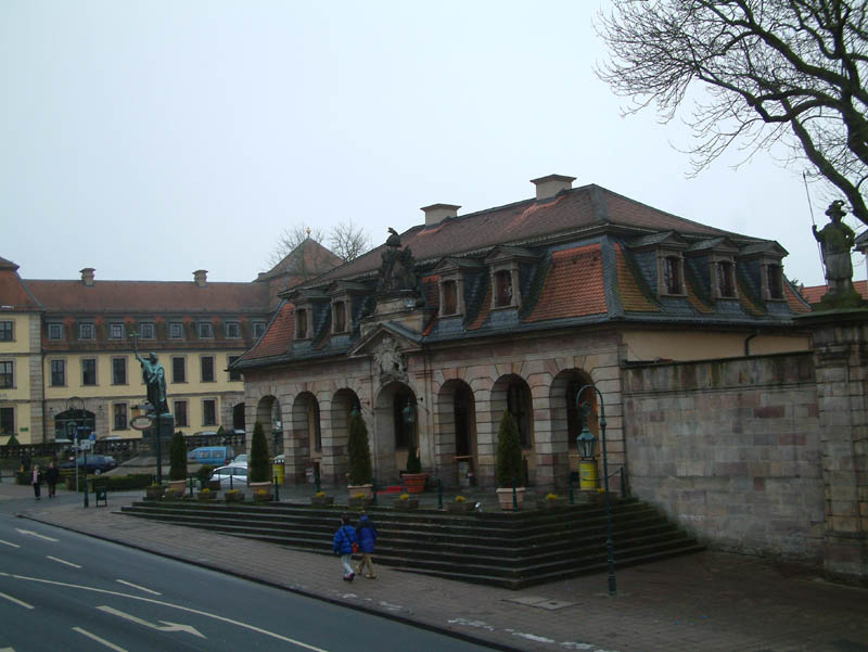 Baroque guard house nearby the palace of Fulda