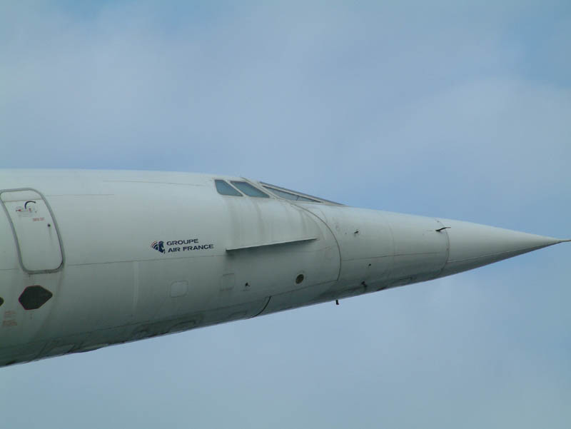 Nasenspitze der Air France Concorde F-BVFB