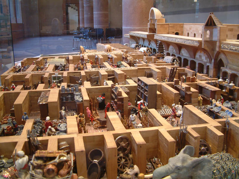 Model (scale 1:25) of the Bazaar of Aleppo during the Age of the Crusades