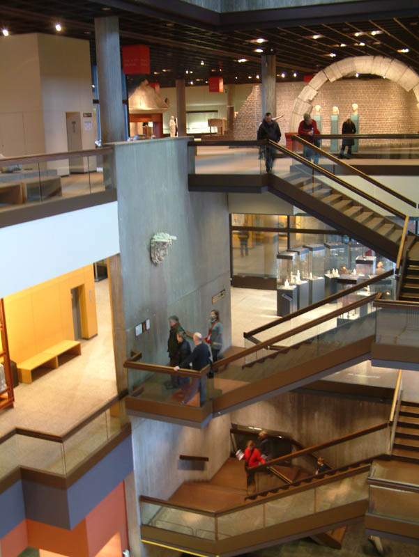 Main staircase in the Romano-Germanic Museum in Cologne
