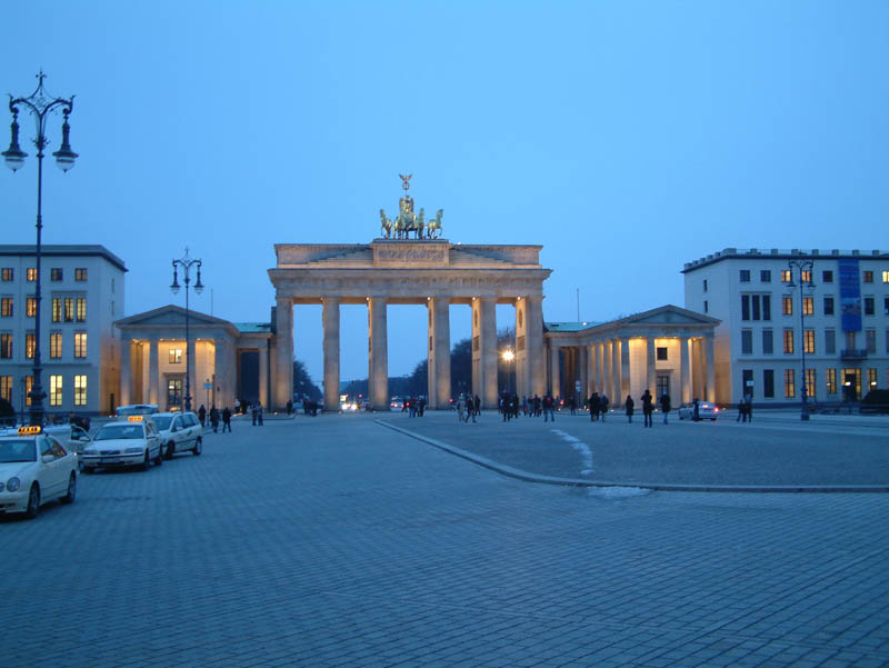 Brandenburg Gate (German: Brandenburger Tor)