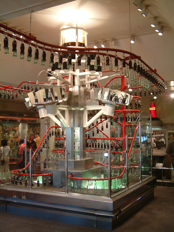 Bottling Fantasy sculpture in the exhibition World of Coca Cola