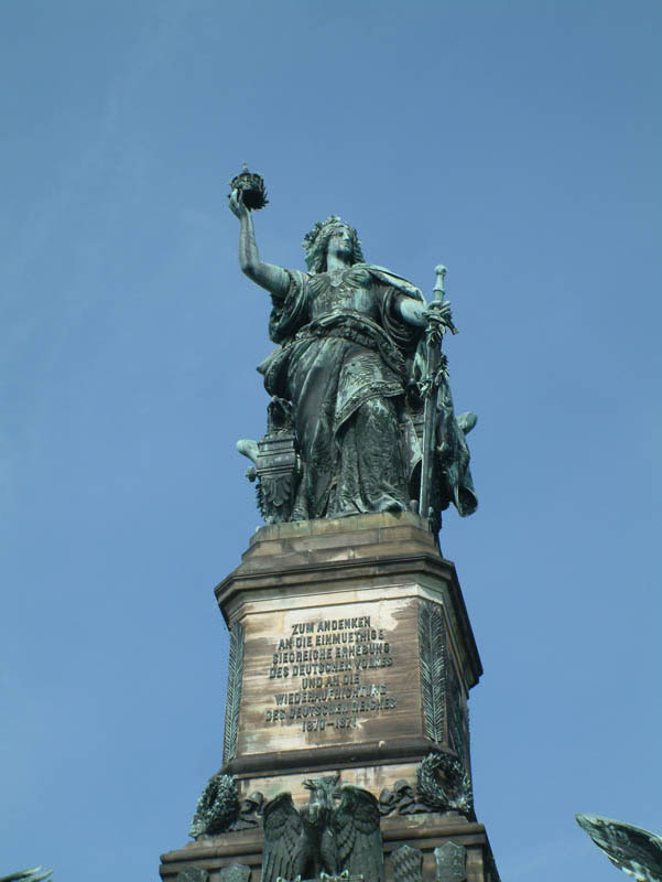 Statue of the "Germania" on the Niederwalddenkmal