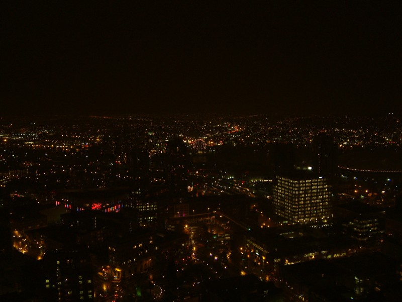 Night shot from "Vancouver Lookout!" on top of the Harbour Centre Tower