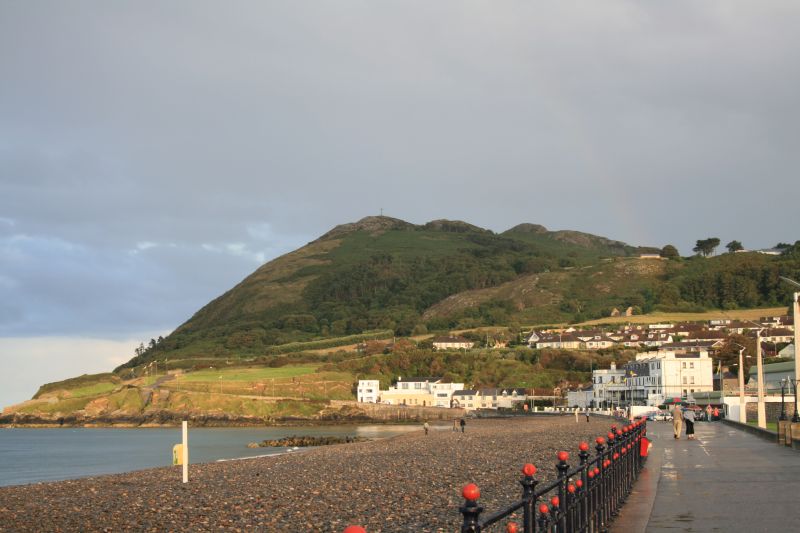 Rainbow above the beach of Bray