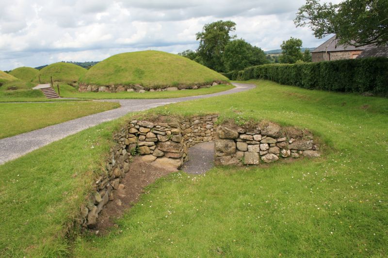 Grundmauern eines Normannischen Gebäudes in Knowth