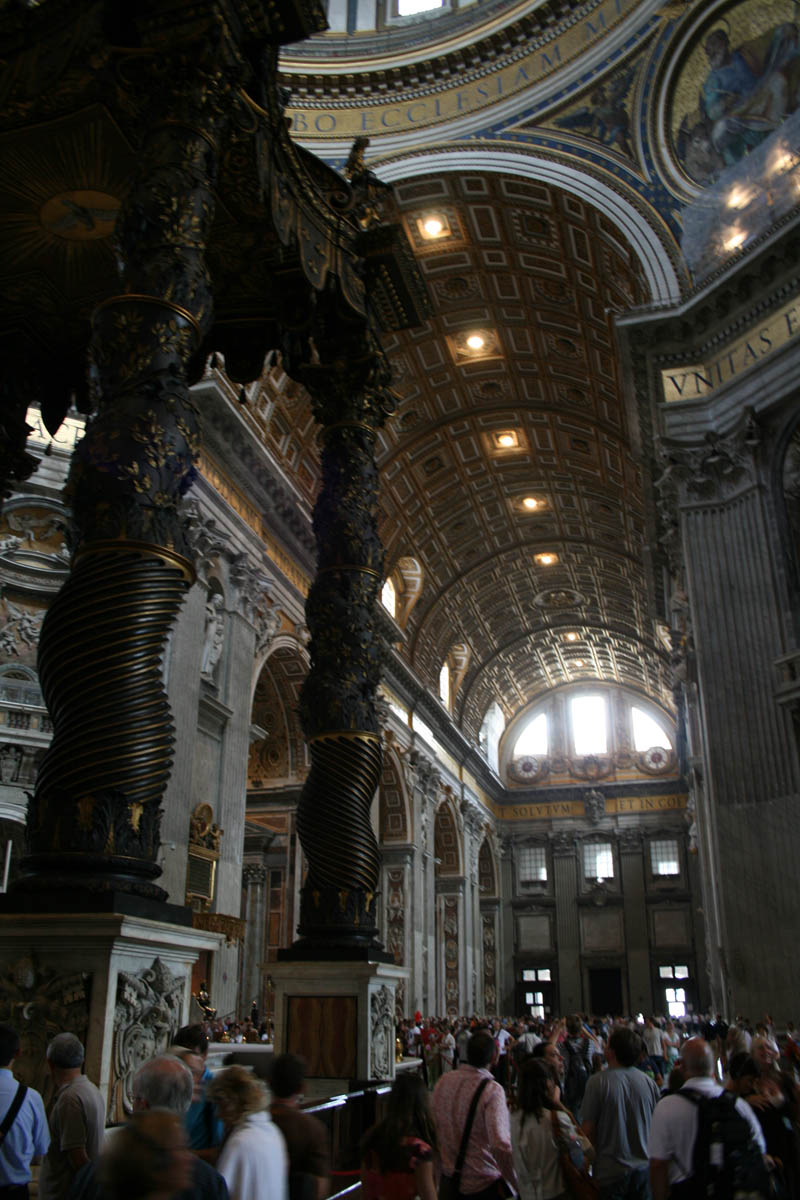 View from the main altar of Sankt Peter to the entrance