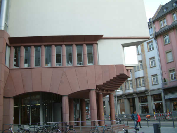 Museum für Moderne Kunst (English: Museum of Modern Art), or short MMK, in Frankfurt