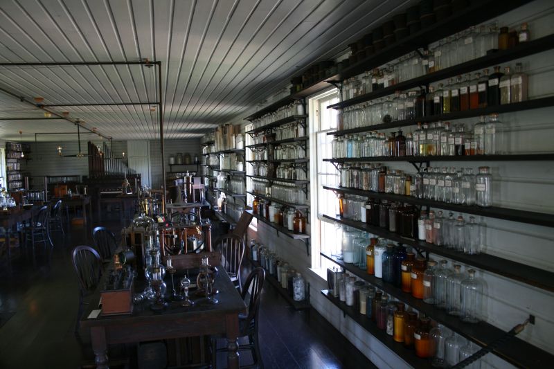 Copy of Thomas Edison's Menlo Park Laboratory where the first industrial electric light bulb was invented