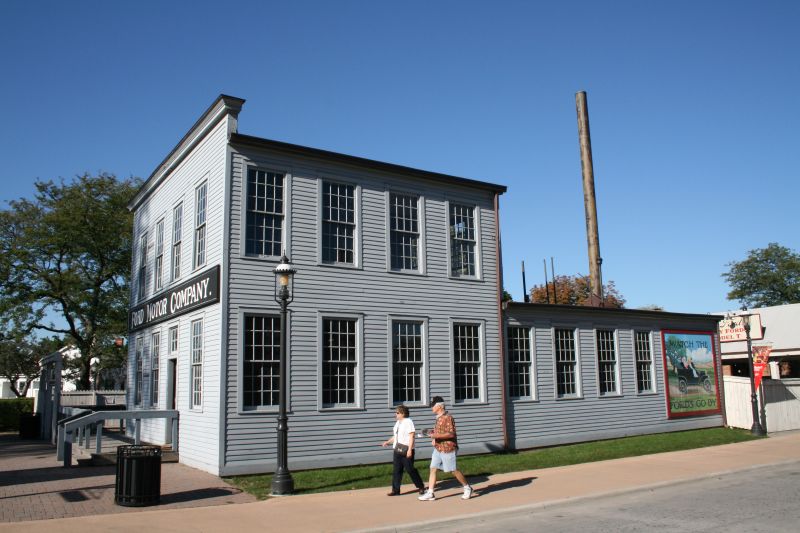 Original headquarter of the Ford Motor Company from 1903. The replica is one quarter the size of the original building.