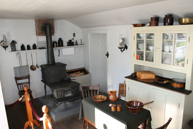 Kitchen of one of the historic houses in Greenfield Village