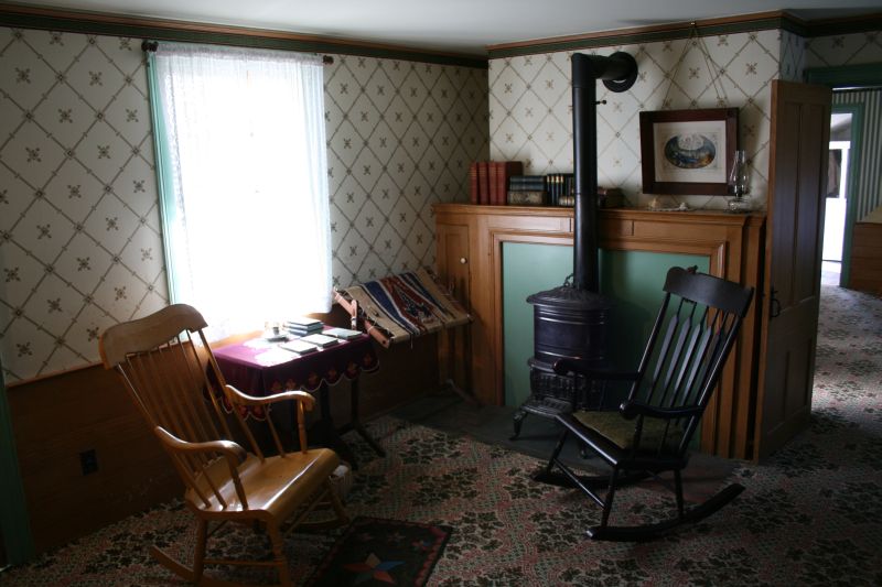 Interior of one of the historic houses in Greenfield Village