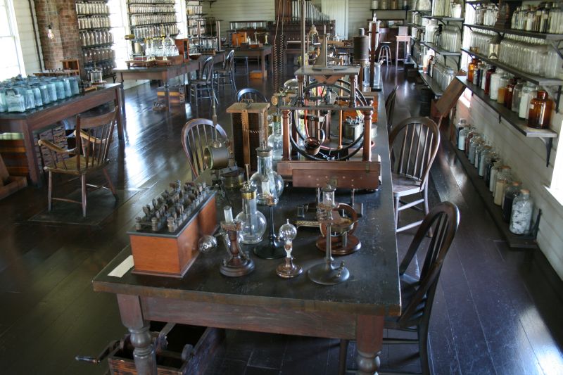 Copy of Thomas Edison's Menlo Park Laboratory where the first industrial electric light bulb was invented