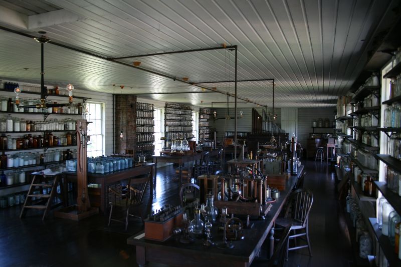 Copy of Thomas Edison's Menlo Park Laboratory where the first industrial electric light bulb was invented