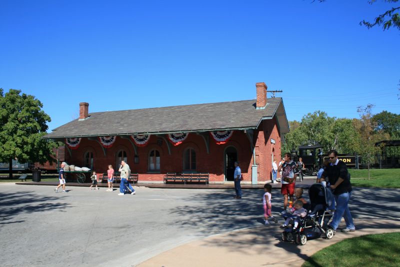 Smith's Creek Depot Bahnhofsstation. Erbaut im Jahr 1858 in Smiths Creek bei Port Huron.