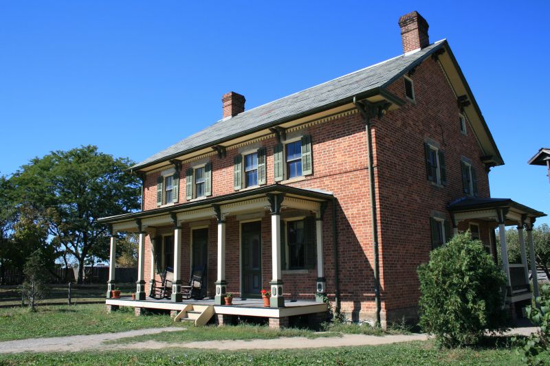 Firestone Bauernhaus, erbaut im Jahr 1828 in der Nähe von Columbiana, Ohio