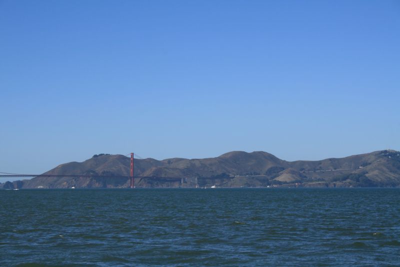 Blick vom Pier 39 zur Golden Gate Bridge