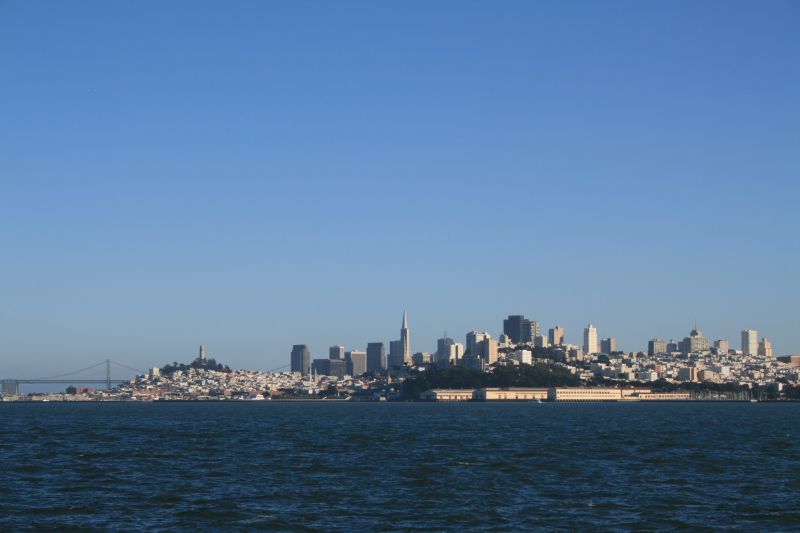 Blick von der San Francisco Bay auf die Stadt