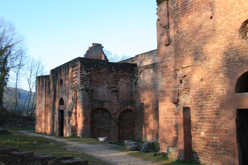 Ruins of the Limburg Benedictine abbey in Bad Dürkheim