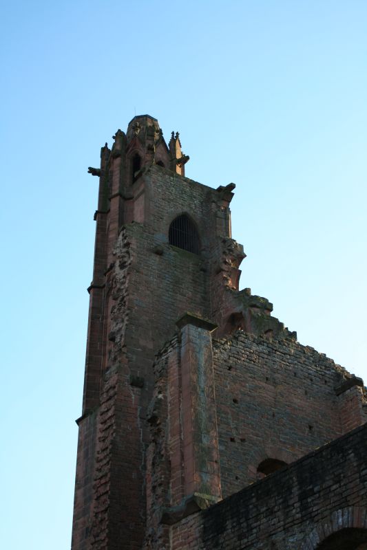 Ruins of the Limburg Benedictine abbey in Bad Dürkheim