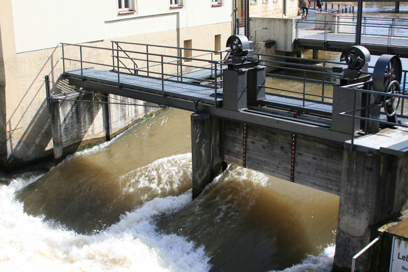 Weir of the Regnitz River