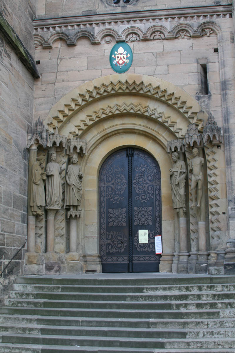 Adam gate into the Bamberg Cathedral