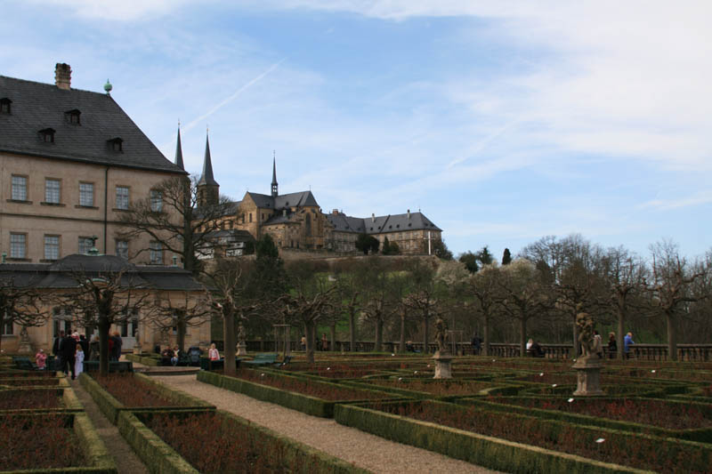 St. Michael seen from the rose garden& of the New Residence (Neue Residenz)