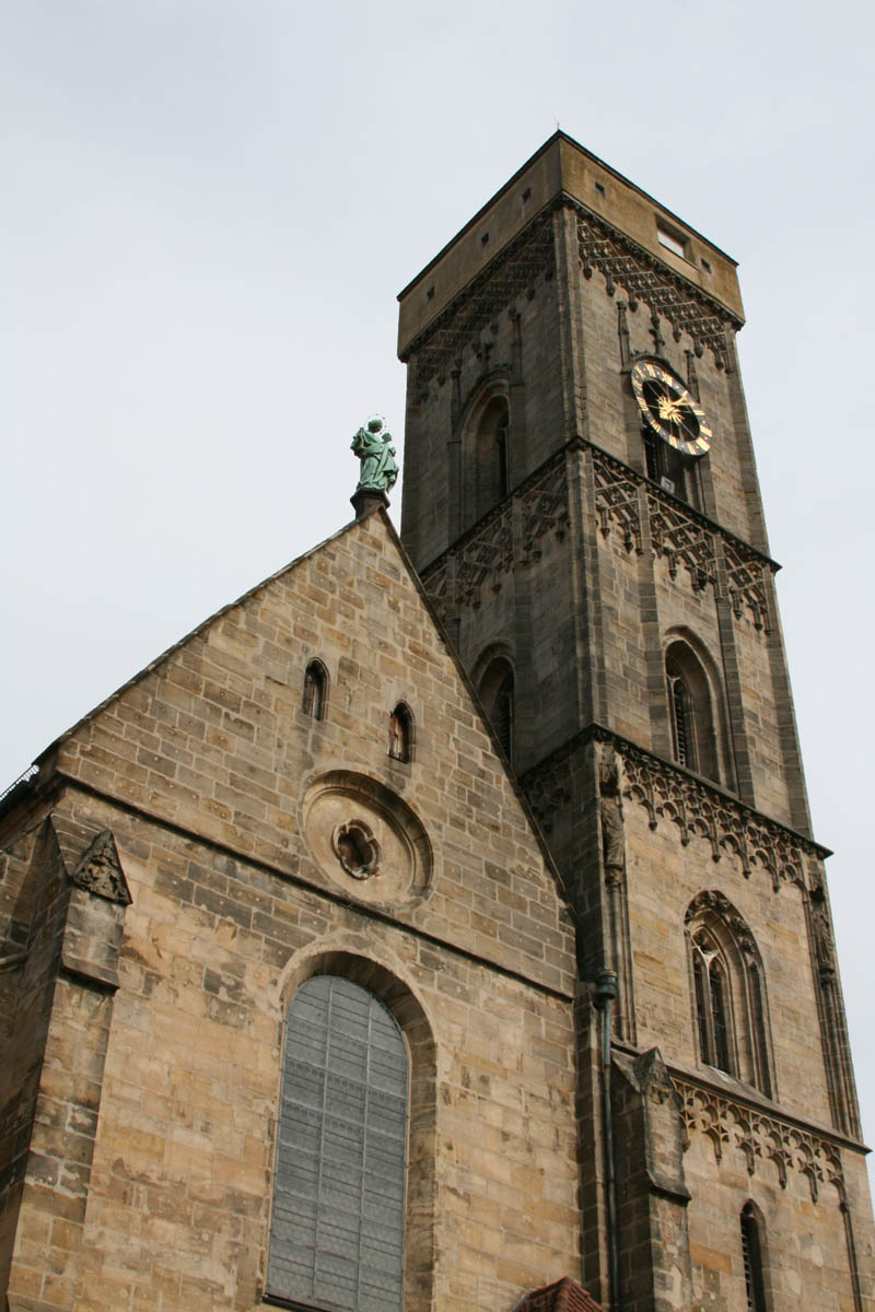 Gothic church Obere Pfarre in Bamberg