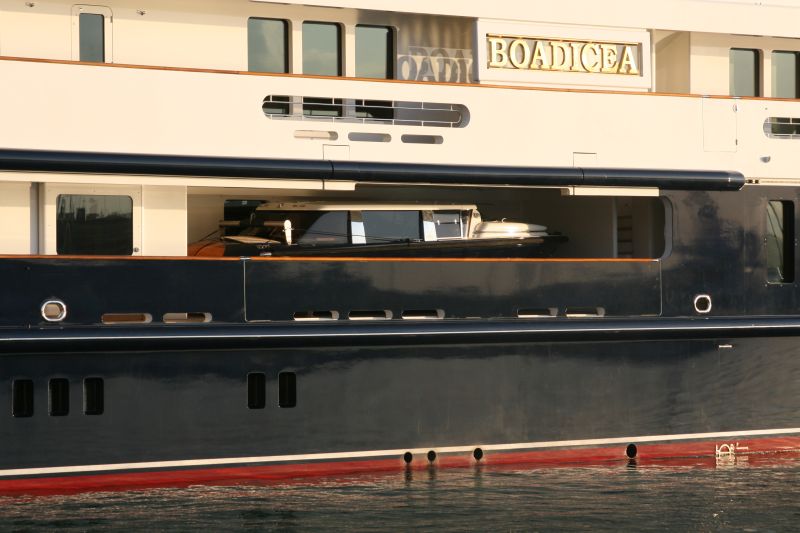 Boadicea Yacht in the harbour of Siracusa in Italy