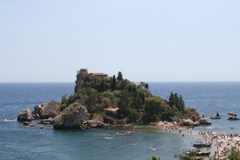 Die Isola Bella am Strand von Taormina