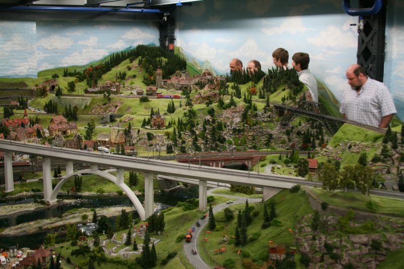 Hügelige Landschaft im Harz Szenario des Miniatur Wunderlandes