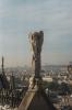 Engelsfigur auf dem Dach von Notre Dame