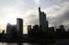 Sonnenuntergang über der Skyline von Frankfurt