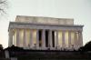 Das Lincoln Memorial in der untergehenden Sonne