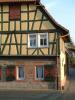 Colourful half-timbered house in Gelnhausen