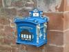 Old blue postbox