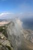 Nebel über dem Felsen von Gibraltar