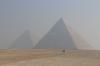 Giza plateau with the pyramids
