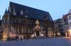 Altes Rathaus Quedlinburg kurz nach dem Sonnenuntergang