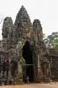 Das nördliche Tor von Angkor Thom wird von riesigen Steingesichten überwacht