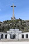 155 meter high and 44 meter wide concrete cross above the basilica of Valle de los Caídos
