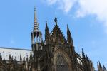 Gothic decorations on the southern roof of Cologne Cathedral