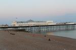 Brighton Pier im Sonnenuntergang