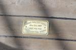 This marks the spot on the upper deck of HMS Victory where Lord Nelson fell on Oct 21, 1805 during the battle of Battle of Trafalgar.