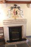 Fireplace and crest of arms in St Michael's Mount castle