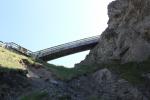 Bridge connecting the mainland with the main part of Tintagel Castle