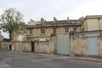 Rückseite der Häuser des Royal Crescent in Bath