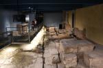 Remains of the ancient water supply and heating system of the Roman bath